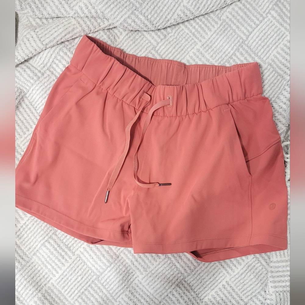 lululemon athletica Coral Pink Athletic Shorts